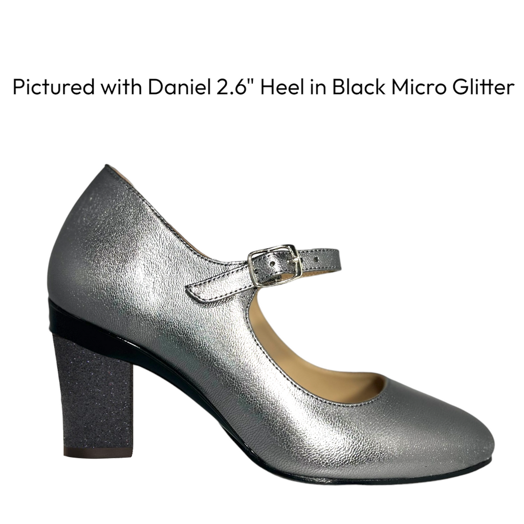Tiggy Gummetal Maryjane - Stylish Metallic Leather Shoes