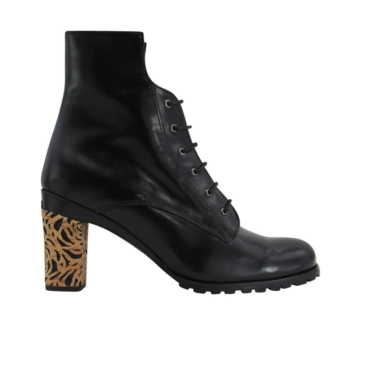 Tortoiseshell heel outlet ankle boots