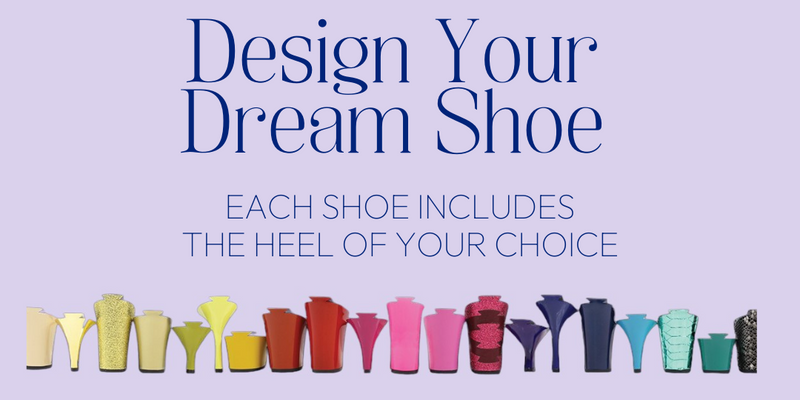 TANYA HEATH Paris Design Your Own Shoe with an easy price built in.