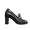 tanya heath emma loafer in black with interchangeable heels