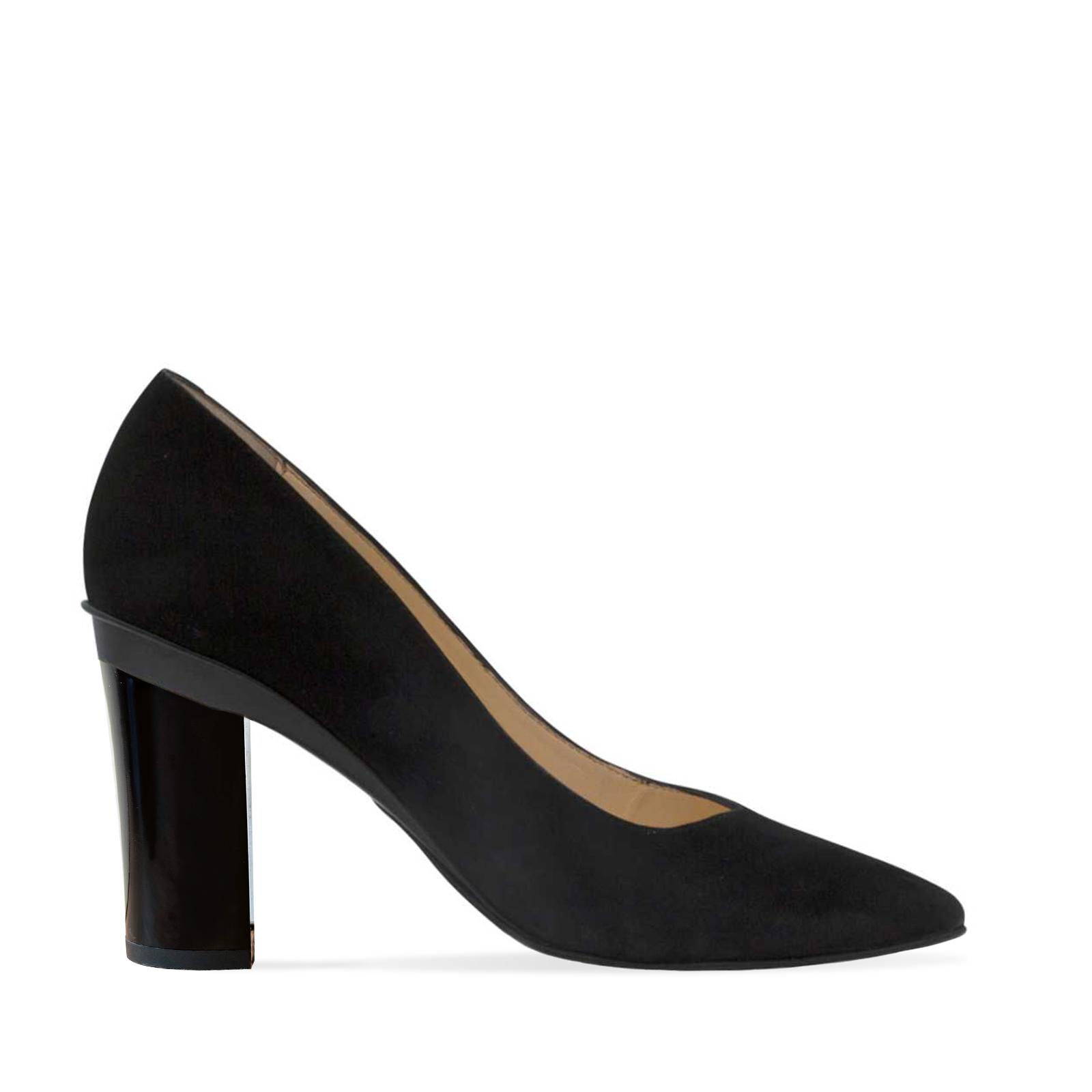 Adriana Black (Nubuck or Lambskin) Pump