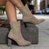 Beatrix Almond Nubuck Boot & Interchangeable Heels