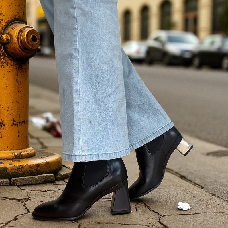 Chelsea Black Booty & Inherchangeable Heels
