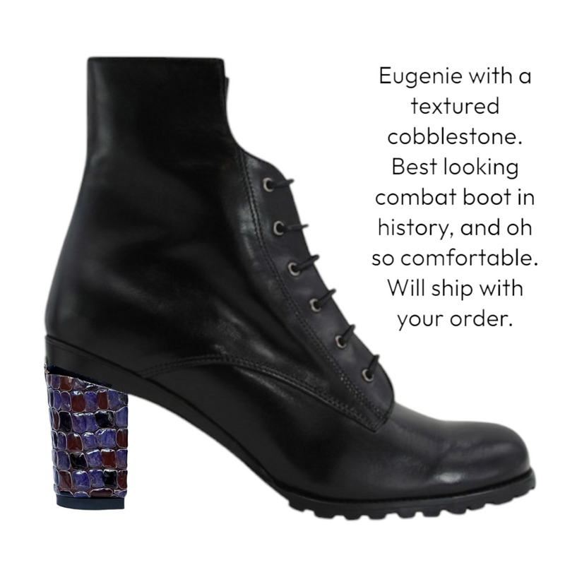 Eugenie Combat Boot & Interchangeable Heels