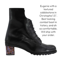 Eugenie Combat Boot & Interchangeable Heels