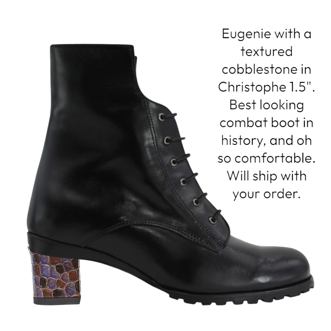 Eugenie Combat Boot & Interchangeable Heels