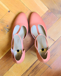 Marla Toffee T-Strap Pump & Removeable Heels