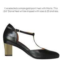 Marla Black T-Strap Pump