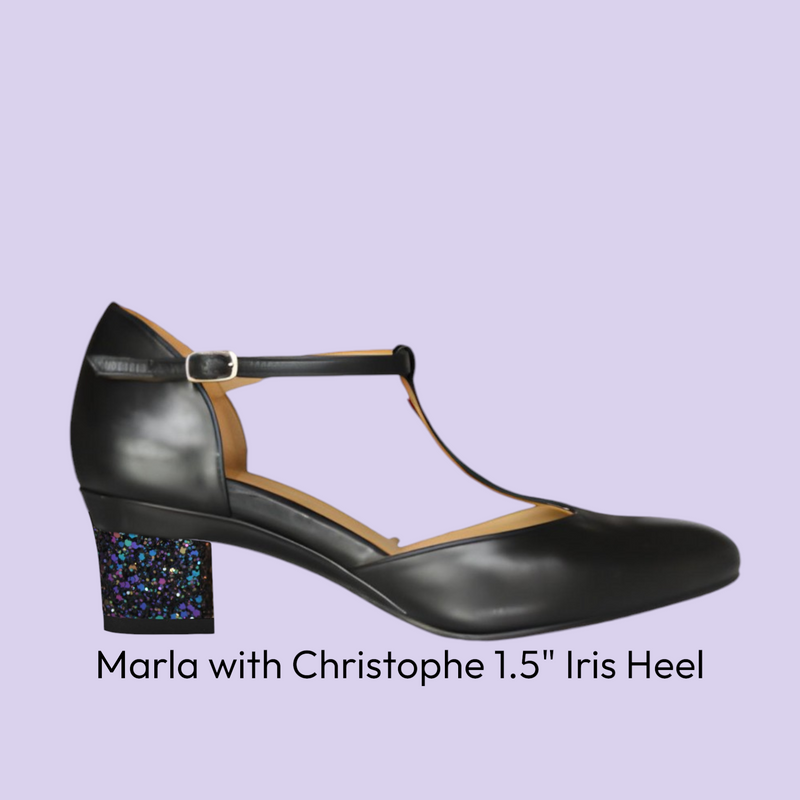 Marla Black T-Strap Pump