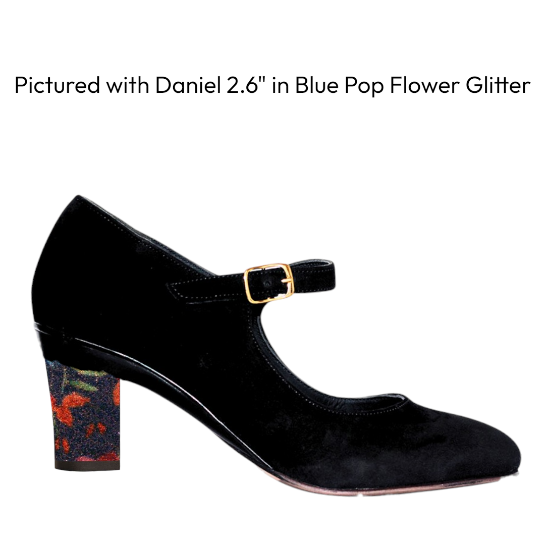 Tigy Maryjane Nubuck Pump for Interchangeable Heels