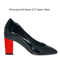 Valerie Black Patent Pump for Interchangeable Heels