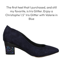 Valerie Blue Nubuck Pump