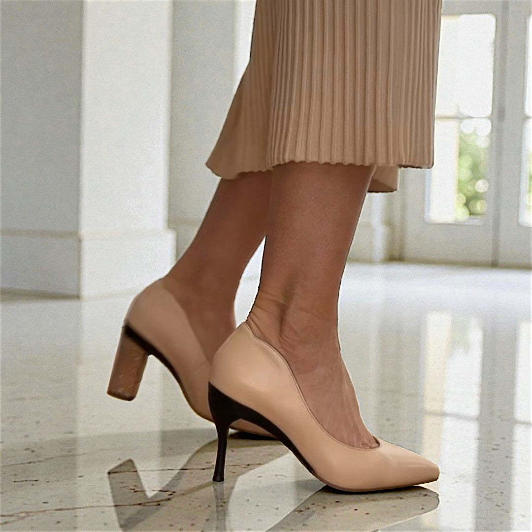 Valerie Nude Pump for Removeable Heels