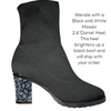 Wendie Italian Stretch Fabric & Interchangeable Heels