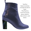 Yasifina Black Ankle Boot with Interchangeable Heel