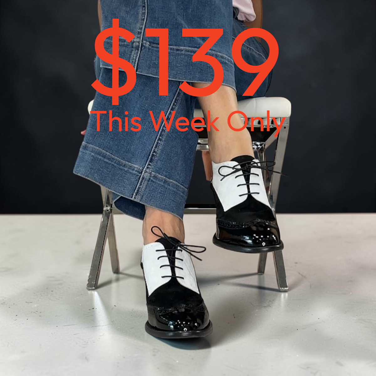 Miss Charlotte Oxford with Interchangeable Heels