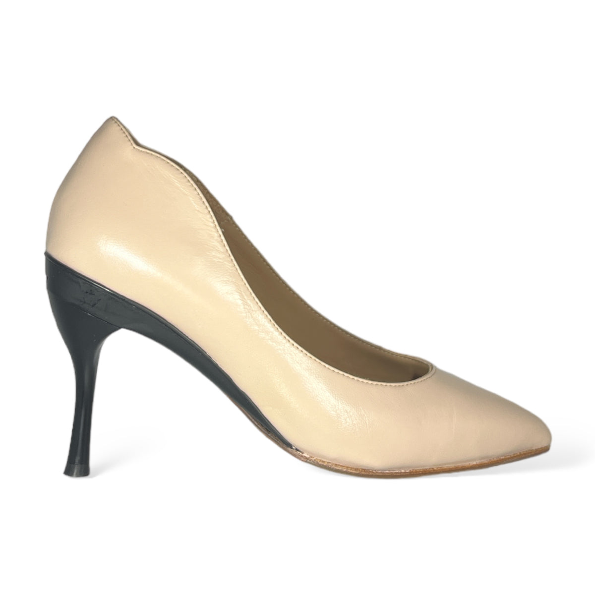 Tanya Heath Paris lambskin pump with interchangeable heels