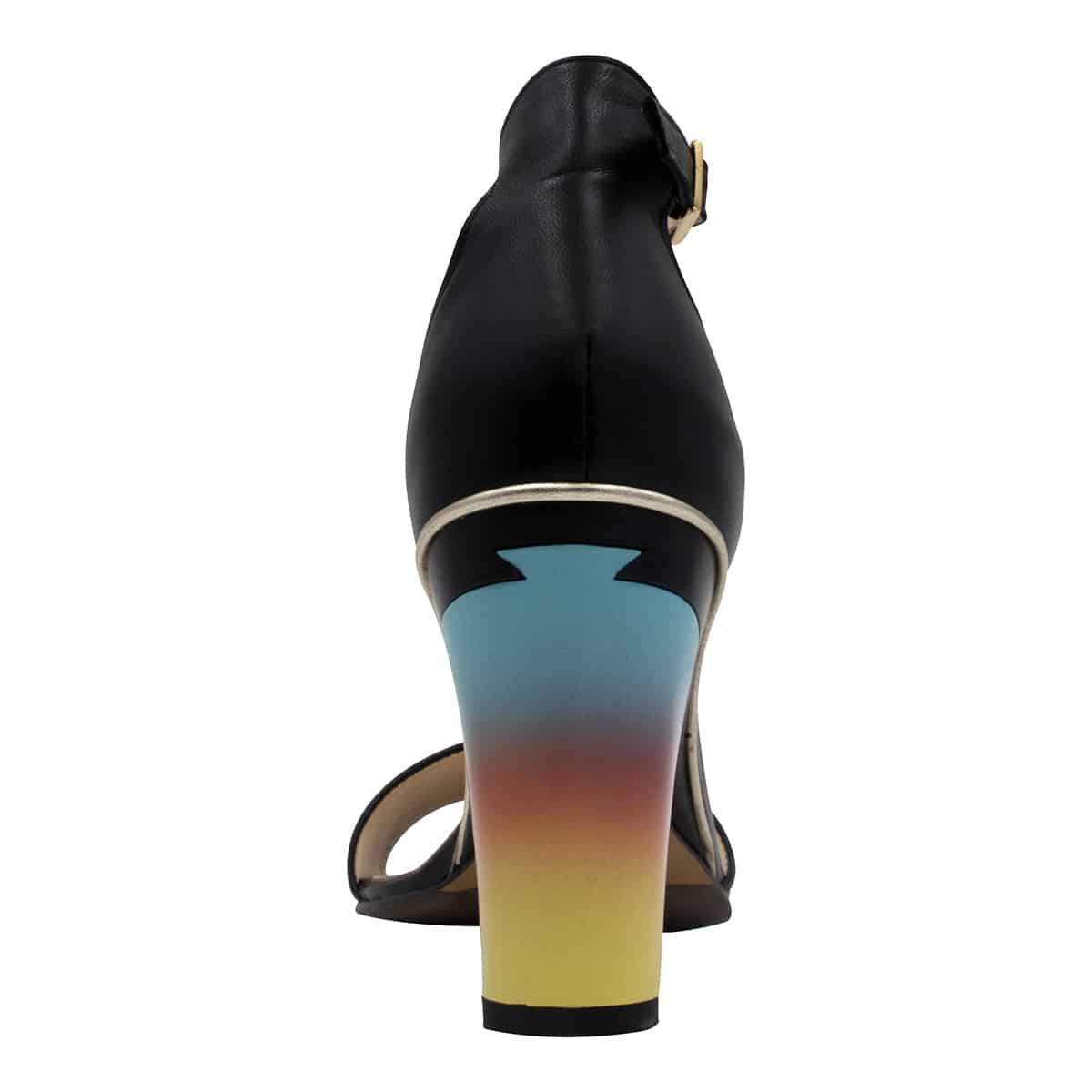 TANYA HEATH Paris Black Sandal with Interchangeable Heel TANYA HEATH Paris Black Sandal with Interchangeable Heel
