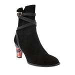Virginia Black Strappy Ankle Boot.