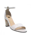 Deyi White Sandal with Ankle Strap